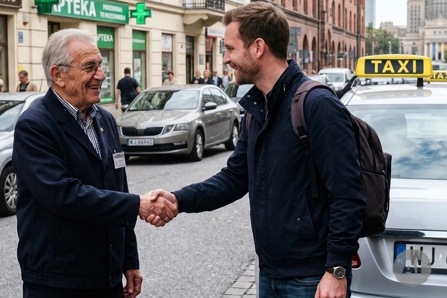 Kierowca taxi jako przewodnik po mieście